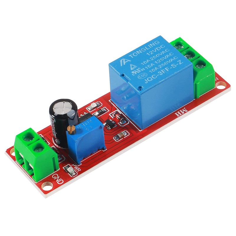 Dorhea 10PCS DC 12V NE555 Delay Timer Relay Switch Module