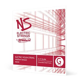 D'Addario NS Electric 4/4 Scale Medium Tension Single G String for Violin
