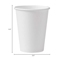 SOLO Solo 412WN-2050 12 oz White SSP Paper Hot Cup (Case of 1000)