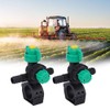 AUNMAS Fan Misting Nozzle, 2Pcs External Thread Agricultural Sprayer Fan