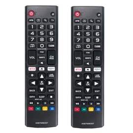 2 Pack AKB75095307 Universal Remote Control Replacement fit for LG TV, LCD, LED, OLED,4K, Smart TVs