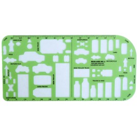 Traffic Drawing Template - for Accident Reconstruction - Case of 5 Template Sets