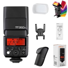Godox TT350 Mini Thinklite TTL Flash for Nikon Cameras (TT350N) – 2.4G Wireless, GN36, 1/8000s HSS Speedlite with Diffuser & Filter