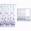 Itian Butterflies Print Shower Curtain Waterproof Polyester Bath Multi Color