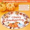 WorldBazaar Thanksgiving Oval Paper Plates 24 Count Pumpkin Plates 10