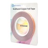 ARTKINGTO Black Backed Scalloped Copper Foil Tape, Double Edged Scalloped