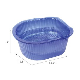 ForPro Professional Collection Universal Pedi Bath Liners, 50% THICKER, Fit Footsie Bath, Disposable Pedicure Tub Liners for Foot Spa Basins, Blue, 100-Count