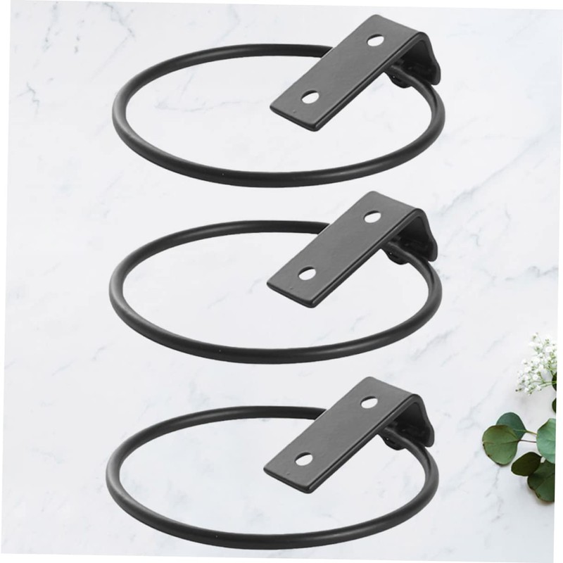 KONTONTY 3pcs Metal Iron Wall Mounted Flowerpot Holder Durable Planter