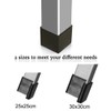 sourcingmap Furniture Angle Iron Foot Pads L Shaped Rubber Leg