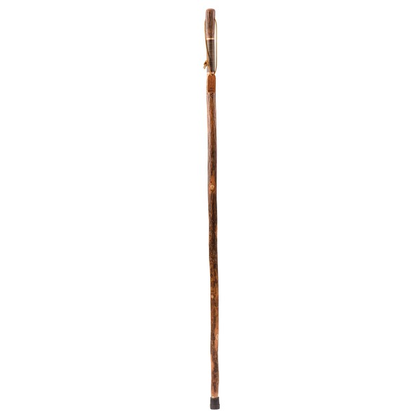 Brazos Leather Safari Walking Stick, Hiking Staff, Trekking Pole, Hiking Stick for Men and Women, Handcrafted Walking Staff, Made in The USA, 58 Inches, Natural (602-3000-1171)