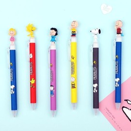 Artbox/Hoheum Peanuts Snoopy Character Mascot Ballpoint Pen (6 options) / 아트박스호홉 피너츠 스누피 캐릭터 마스코트 볼펜 (6 option)