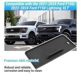 Sinminou Center Console Organizer Compatible with 2021-2025 Ford F150/2022-2024 Ford F150 Lightning XLT Accessories, Hidden Panel Secret Pocket Lid with USB Port（Fits Front Shifter Open Pocket）