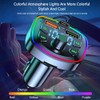 FM Transmitter Car Bluetooth Music Play 2 USB Port Charger