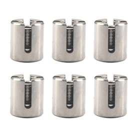 6pcs Stainless Steel 2mm Cross Cable Clamps Wire Rope Cross Clamps Clips M8x2