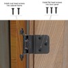 Vallecloud 4 Pack (2 Pair) 3/8" Inset Matte Black Self