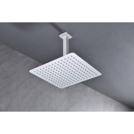 TREATLIFE HOME Water Saving High Pressure Rainfall Shower Head, Self-Cleaning Nozzles, Universal Fit, White