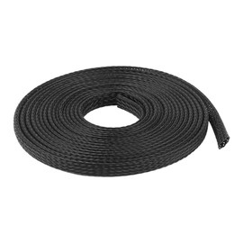 ETOPARS 12 mm PET Expandable Braided Hose Cable Tube Self-Closing Cable Protection Flexible Cable Management Insulation Braided Sleeve Cable Sleeve Length 5 Metres