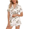 Anjue Bride Pajamas Women Pajama Set Short Sleeve Soft Loungewear