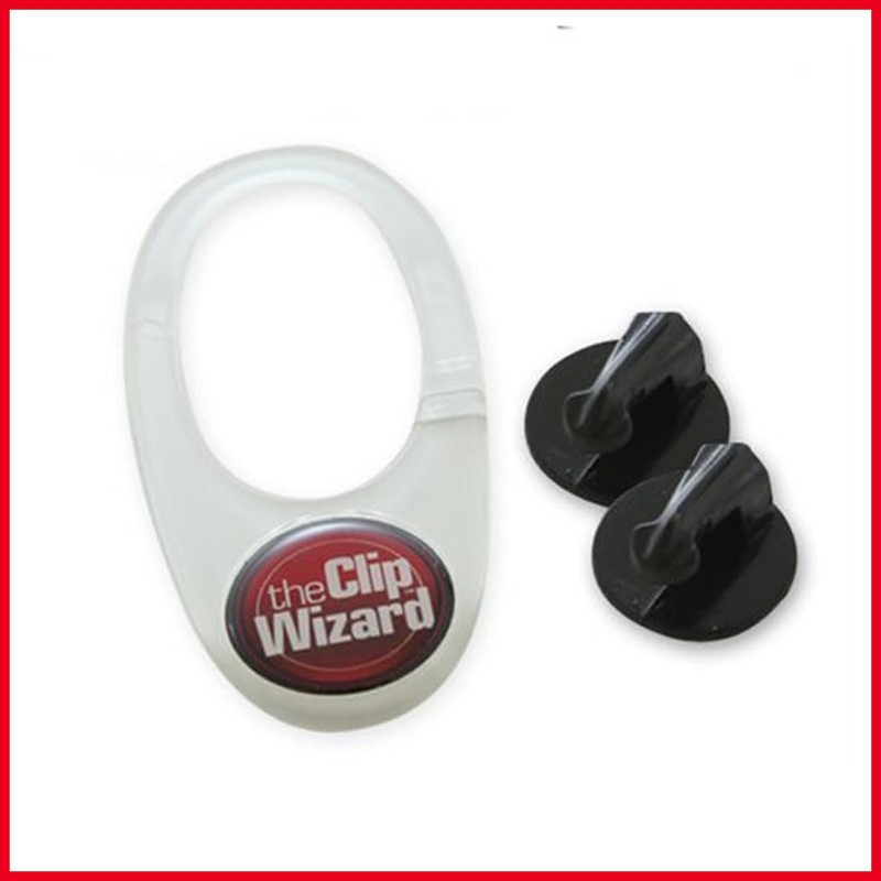The Clip Wizard- Adhesive Clip Cell Phone Mounts Holders Universal
