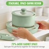 GreenLife 10 Piece Nonstick Pots & Pans Set, Detachable Handle