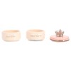 DEMDACO First Tooth and Curl Pink Ceramic Stoneware Children's Stackable