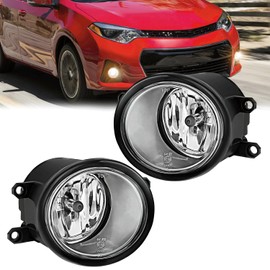 Nilight - Conjunto de luz antiniebla compatible con Toyota Yaris Camry Corolla Venza Matrix Prius RAV4 Solara Avalon Highlander LEXUS LX570 RX350