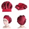 SHTGOI Silk Sleep Cap, Satin Hair Cap with Wide Elastic
