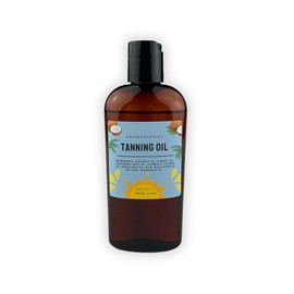 AROMASOFNAT Carrot Tanning Oil – All Natural Tan Accelerator with Carrot, Coconut, Raspberry & Jojoba Oils – Golden Glow Bronzing for Beach, Vacation, & Everyday Use - 3.5 Fluid Ounces Bottle