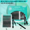 Lash Extension Kit 320Pcs,DIY Individual Lashes Clusters Kit,Lash Bond And
