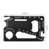 LORJE 15 in 1 Pocket Survival Credit Card Sized Multi-Tool