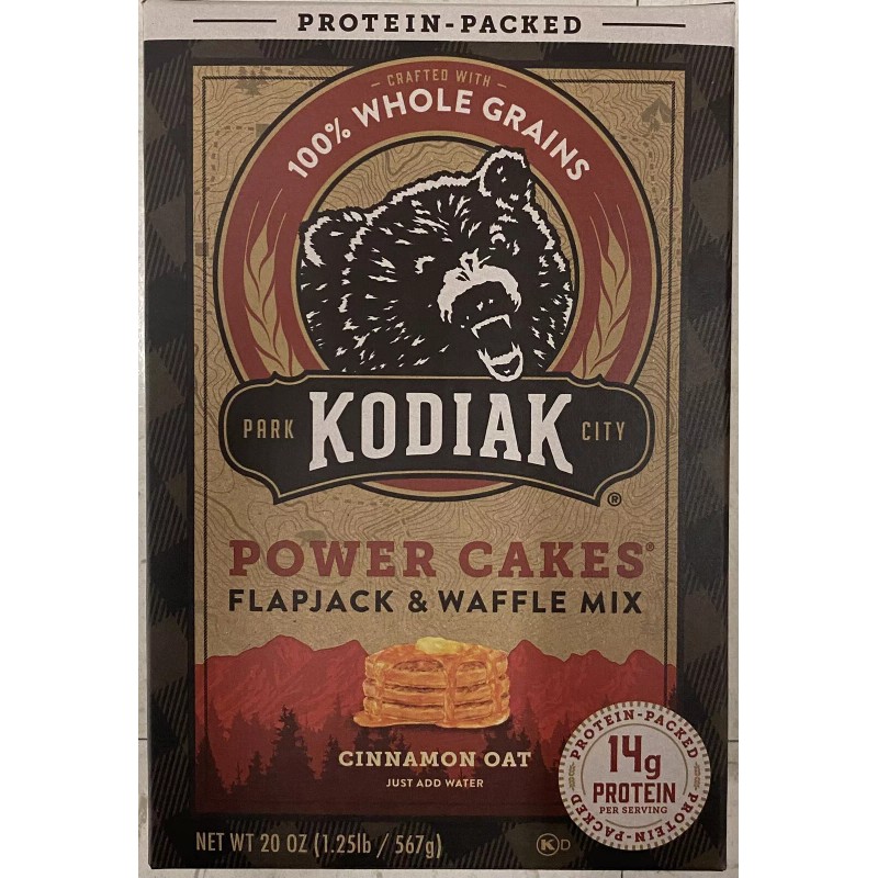 Kodiak Protein Power Cakes CINNAMON OAT Pancake Flapjack & Waffle