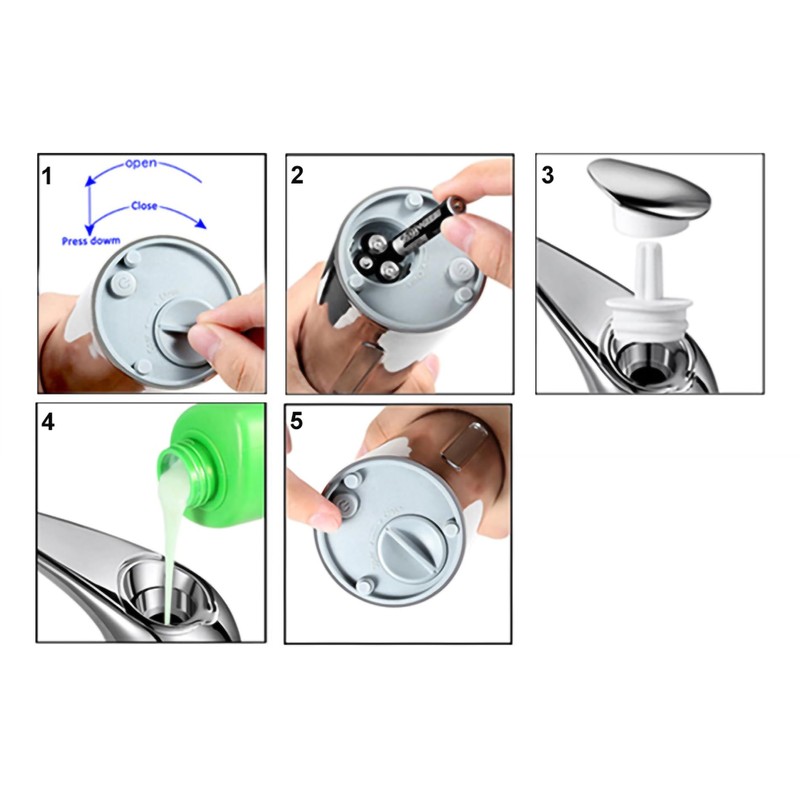 MIFULY Soap Dispenser Automatic, Touchless Liquid Soap Dispenser, with Infrared
