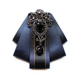 LIUXU Necktie, Bowtie, Unisex, Formal Uniform, Bowtie, Restored, England, Wedding, Bowknot, Brooch, Purple, navy