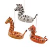 Kurt S. Adler Jungle Animals Zebra Giraffe Tiger Floats Christmas
