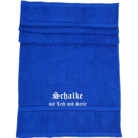ShirtShop-Saar Schalke Family Bath Towel with Body and Soul Royal Blue