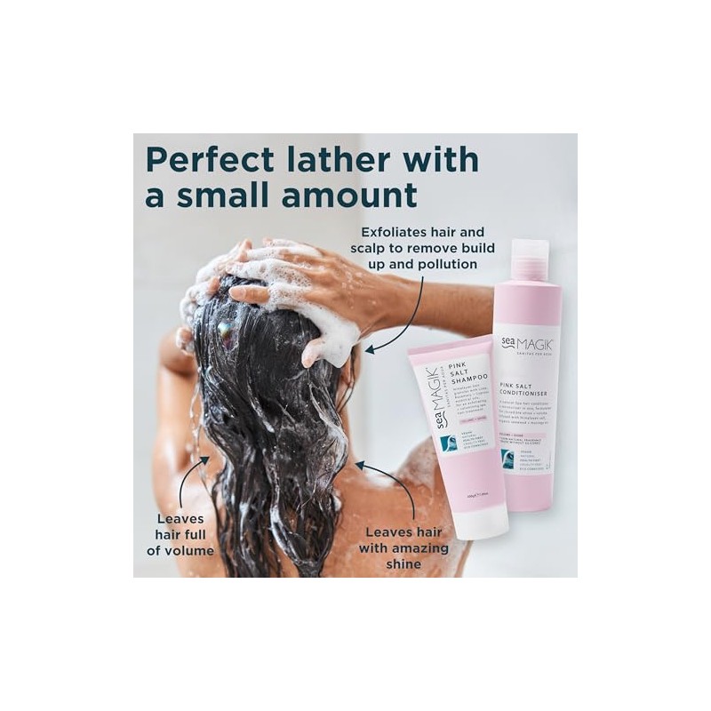 Sea Magik - Pink Salt Clarifying Shampoo and Conditioner (200g