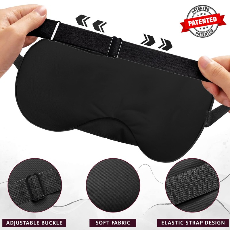 Silk Eye Mask, Eye Mask for Sleeping, Blindfold, Super Soft
