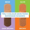 Tru-Colour Skin Tone Shade Fabric Bandages (100 Count) – Flexible,