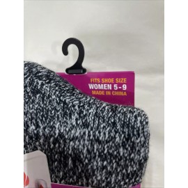 Extreme Polar Extreme Women's Insulated Thermal Socks Black/White Shoe Size 5-9 2 Pk