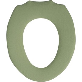 Okato Natural Toilet Seat Cover, O Shape, Soft to the Skin, Washable, Green