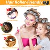 Qinzave 39PCS Self Grip Hair Rollers Curlers 3 Sizes Black