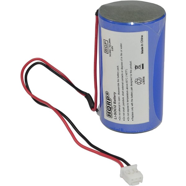 HQRP 3.6V Lithium Thionyl Chloride D-Size Battery Compatible with DSC