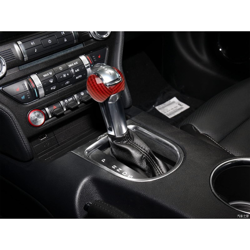 JeCar Carbon Fiber Interior Gear Shift Knob Trim Cover for