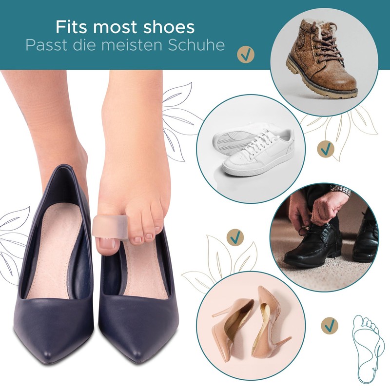 HALUTO Set of 4 Correction Toe Separators - Toe Protection