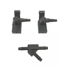GM 22072439 Two OEM Wiper Nozzle w/T Connector 88-02 GMC Chevy Trucks 15545259
