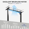 Gamork Electric Standing Desk Frame Height and Length Adjustable Legs