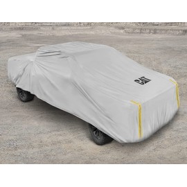 CAT Caterpillar Workforce Pickup Truck Cover - Waterproof All Weather Outdoor Car Cover 6-Layer Tough Protection for Winter Summer Rain Wind UV Snow for Full Size Regular Cab