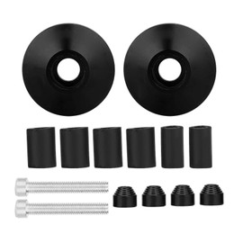 lenkerenden gewicht 1 zoll lenkerenden 1 Paar Universal CNC Aluminiumlegierung Motorrad Lenker Lenker Endkappe (Schwarz)