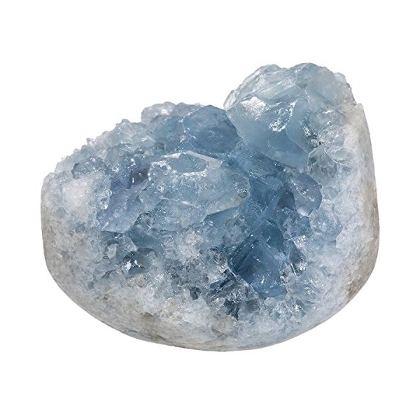 mookaitedecor Natural Celestite Healing Crystal Cluster, Reiki Gemstone Specimen Figurine Home Decor(approx 75-150g), Length 40-65mm / 1.57-2.56â