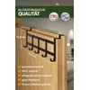 4smile Door Coat Rack for Hanging Inside - Black Door